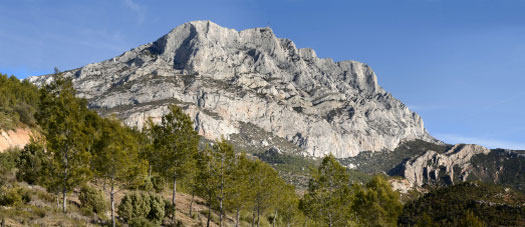 Photo of Mount St. Victoire in Provence, France